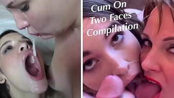 业余女孩们被精液覆盖着脸
