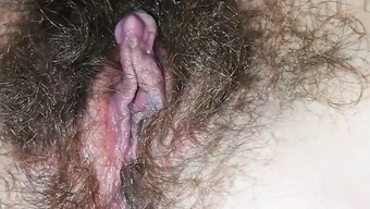 印度女人的毛茸茸湿润的阴道