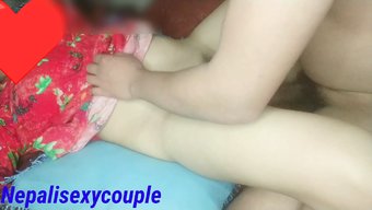 尼泊尔夫妇享受激烈的...
