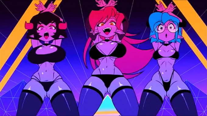 一个女孩穿着内衣在家里跳舞,展示她的曲线。