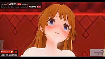 3d动画的明日香通过...