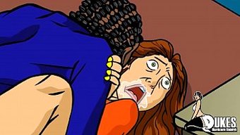熟女在办公室里被她的...