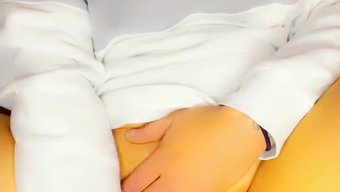 色彩缤纷的头发和假阳具独奏