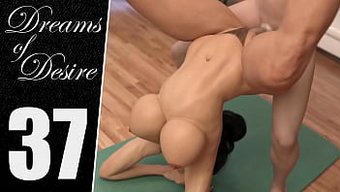 与瑜伽教练的口交和肛交