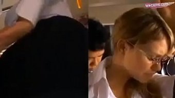 美丽的熟女妻子在火车...