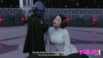 性感的莱娅公主在星球...