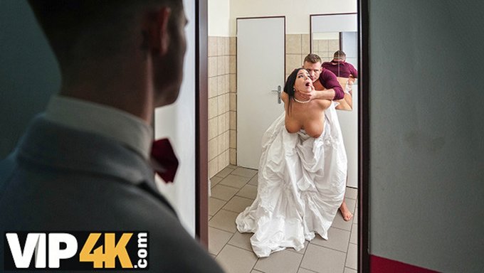 新郎在独家4k视频中发现婚礼策划者的不忠