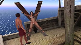 杰斯在卡通色情片中屈...
