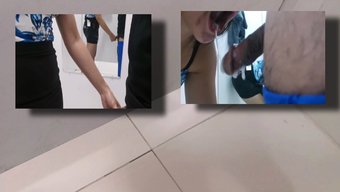 亚洲销售小姐用口交给...